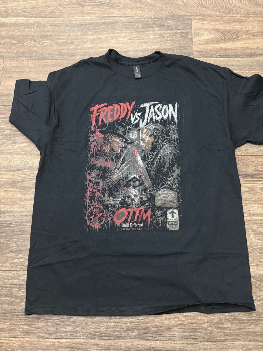 OTTM Black Freddy vs. Jason Short Sleeve Graphic Tee